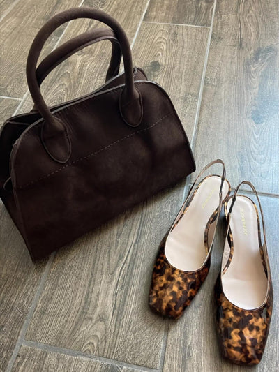 Luisa | Sac à Main Minimaliste en Cuir Suédé