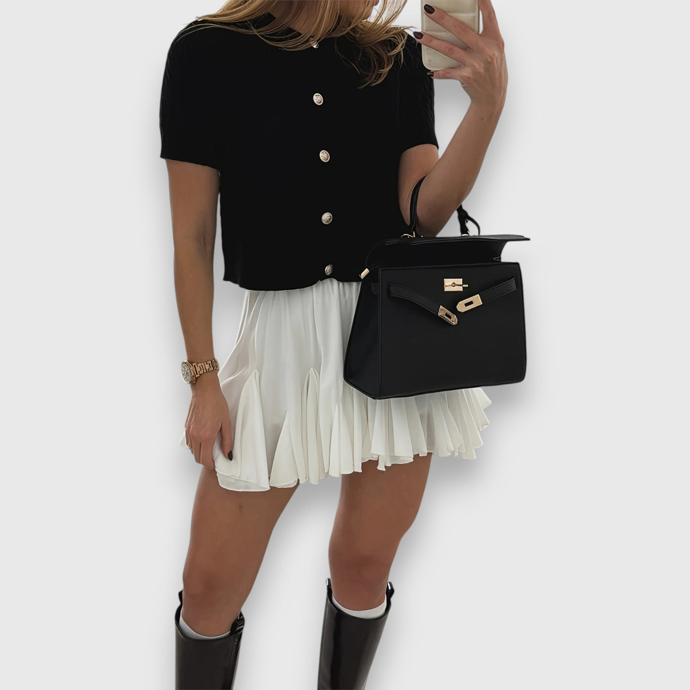 Liova – Cardigan court avec boutons