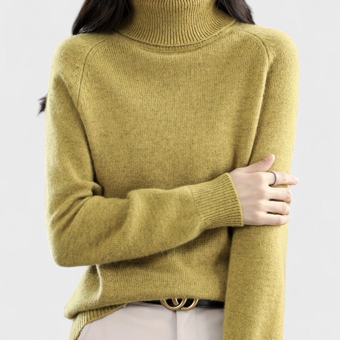 Sapphire - Pull à col montant uni