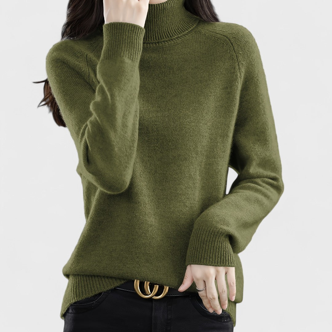 Sapphire - Pull à col montant uni