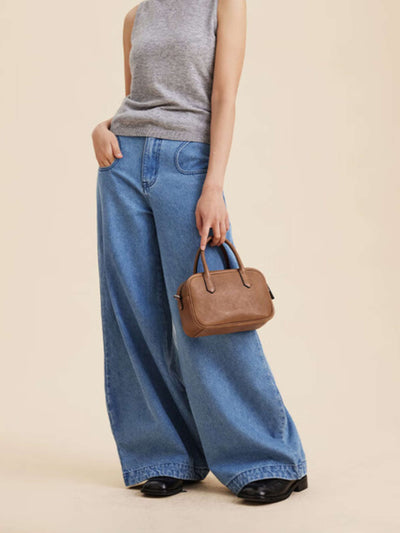 Eliza | Sac Carré avec Zip Brillant