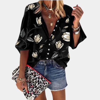 Mila | Blouse d'été à imprimé floral pour femme