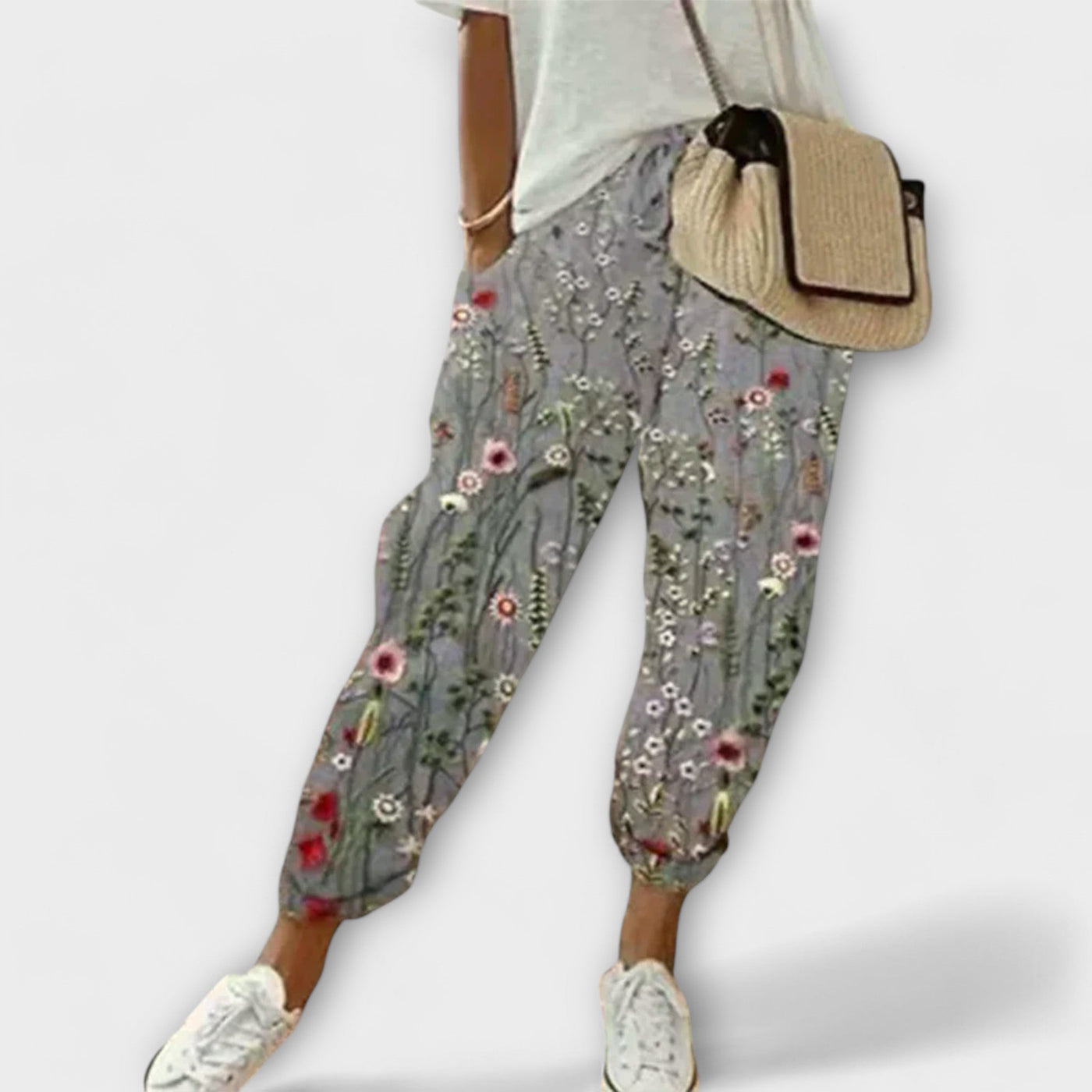 Burga - Pantalons confortables en coton et lin