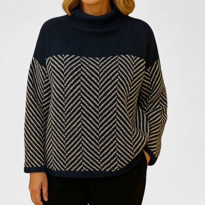 Malene - Pull à col montant en coton