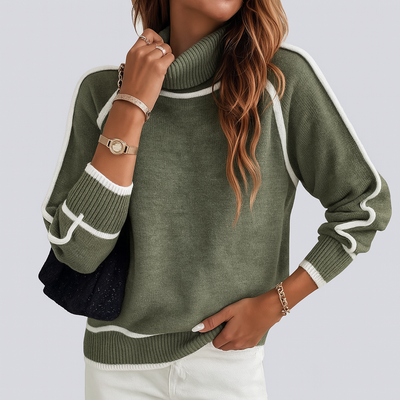 Avalon - Pull en Coton Vert Olive