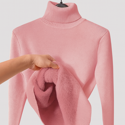 Zoe - Pull à Col Roulé Doux