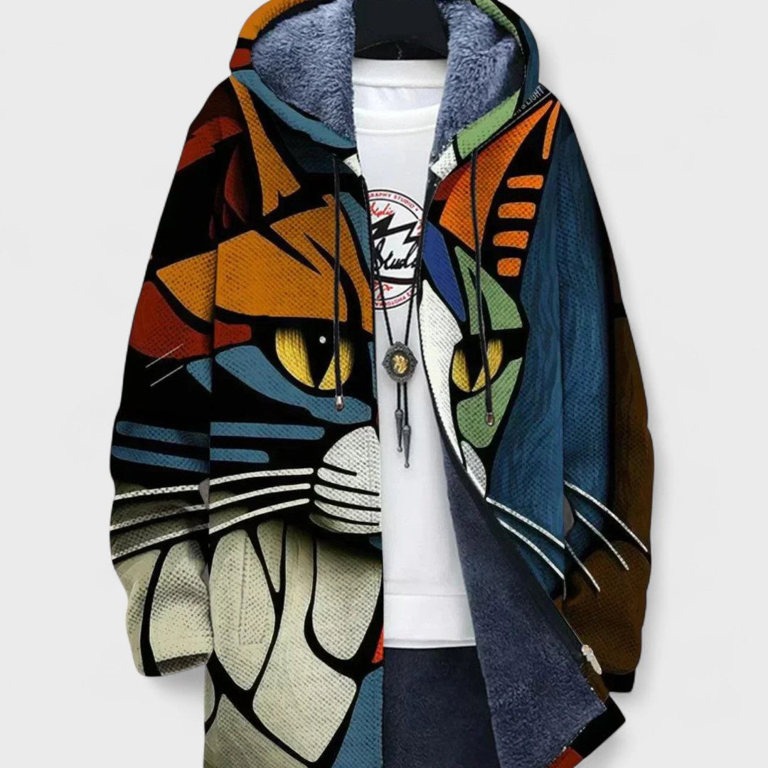 Sam - Cardigan de Luxe Inspiré par l'Art
