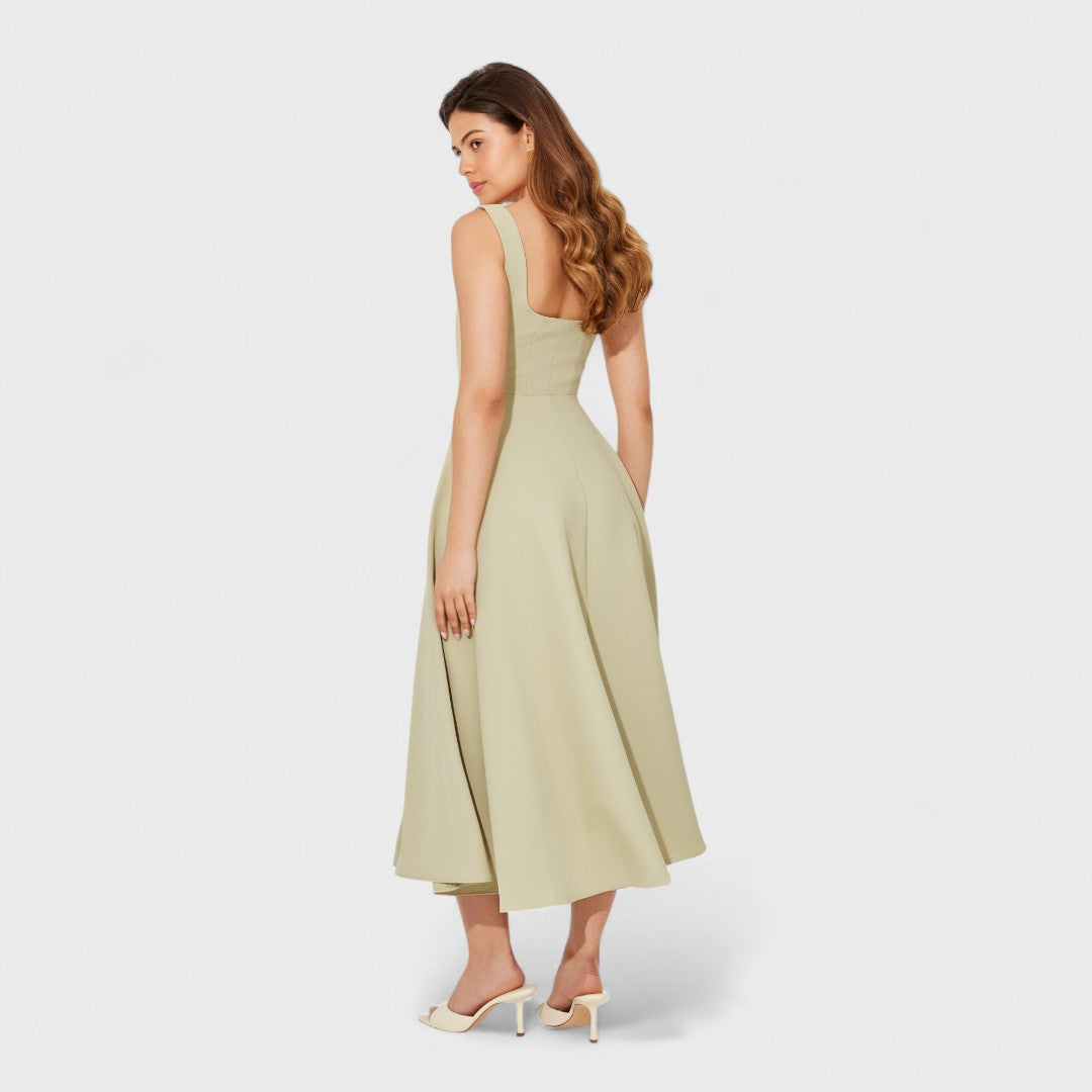 Amelia – Robe midi fluide intemporelle