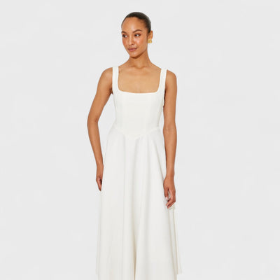 Amelia – Robe midi fluide intemporelle