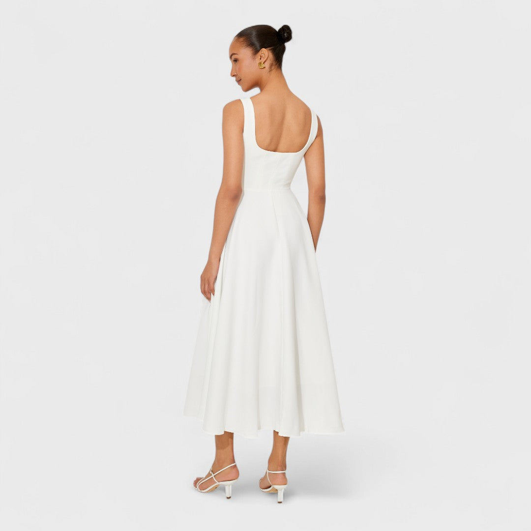 Amelia – Robe midi fluide intemporelle