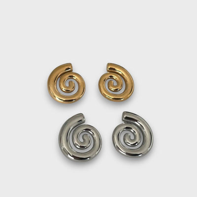 Jay – Boucles d'oreilles spirales avec légèreté moderne