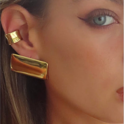 Jona – Boucles d'oreilles géométriques au style frappant