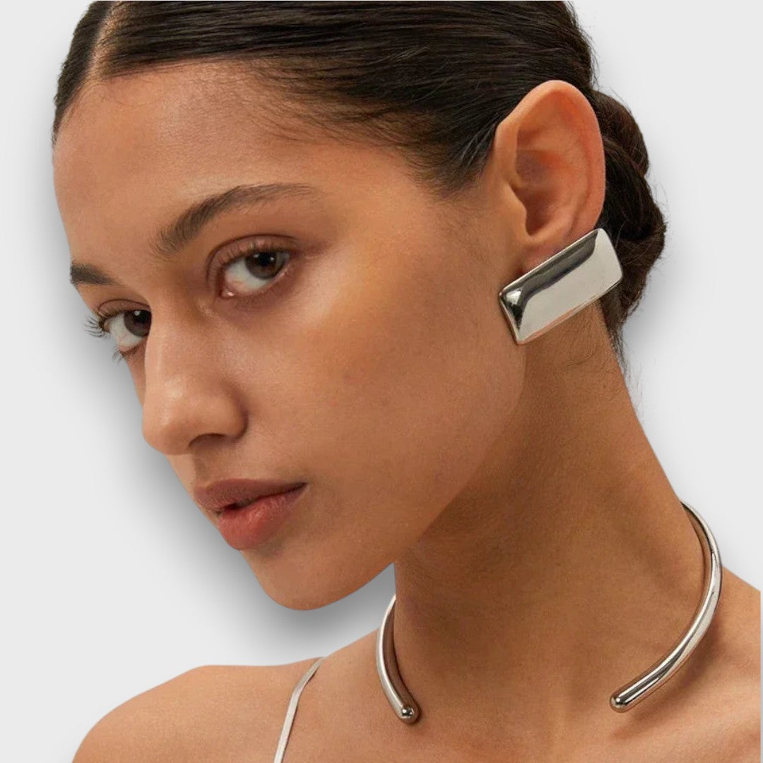 Jona – Boucles d'oreilles géométriques au style frappant