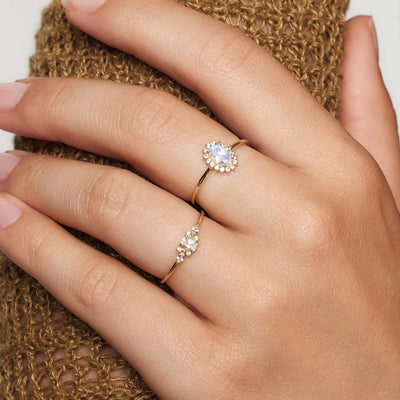 Lioravelle | Bague en Diamant Violet en Or 18k