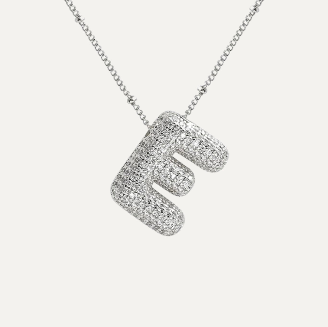 Savannah | Collier avec Lettre à Bulle en Diamant