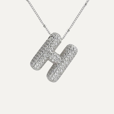 Savannah | Collier avec Lettre à Bulle en Diamant