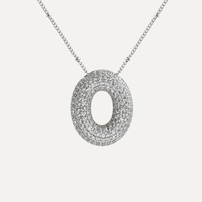 Savannah | Collier avec Lettre à Bulle en Diamant