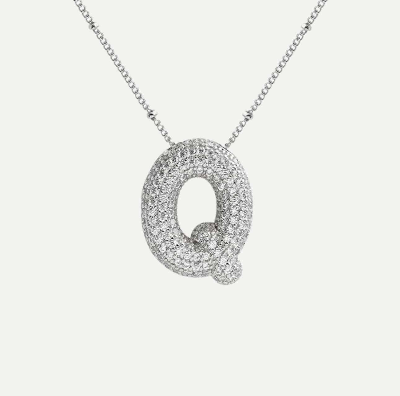Savannah | Collier avec Lettre à Bulle en Diamant