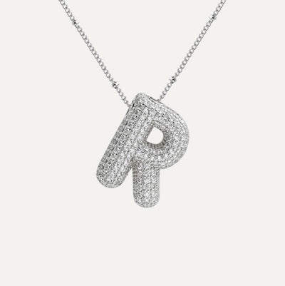 Savannah | Collier avec Lettre à Bulle en Diamant