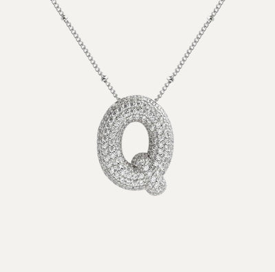 Savannah | Collier avec Lettre à Bulle en Diamant