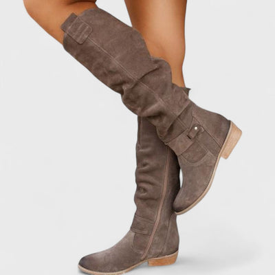 Lina – Bottes en daim confortables