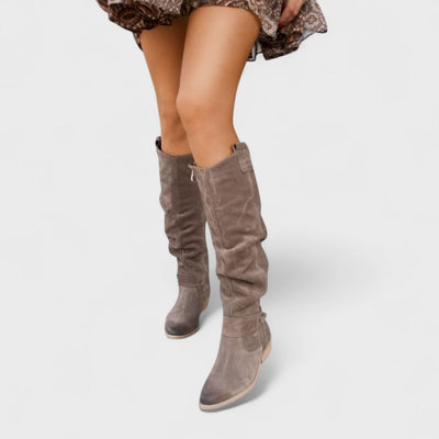 Lina – Bottes en daim confortables