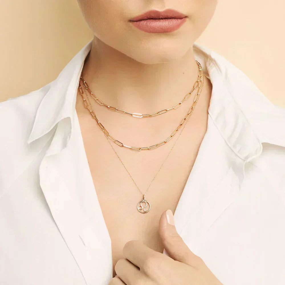 Rosalyette | Collier avec Signe Zodiacal en Or 18k