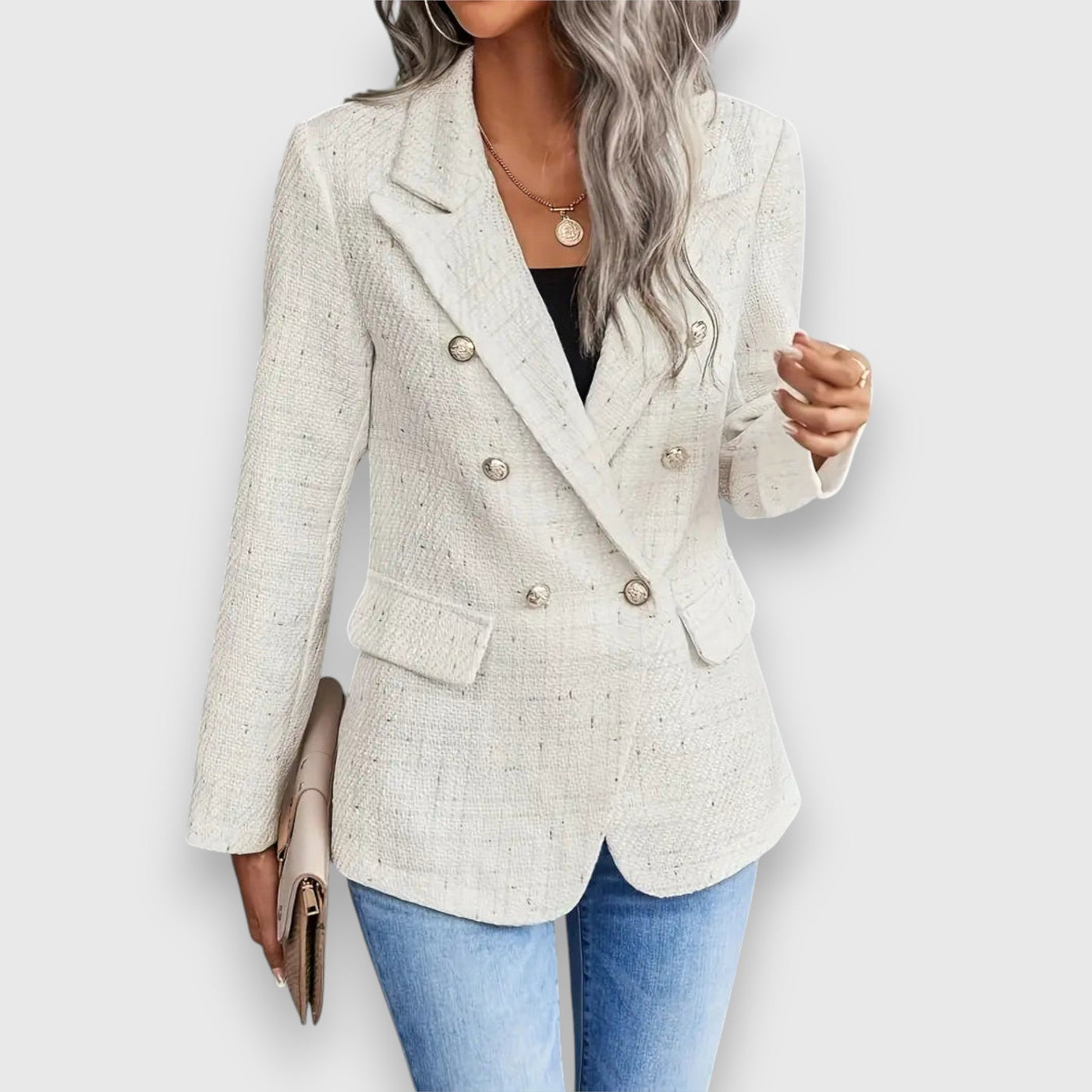 Zarela – Blazer en Tweed pour les journées chaudes
