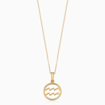 Rosalyette | Collier avec Signe Zodiacal en Or 18k