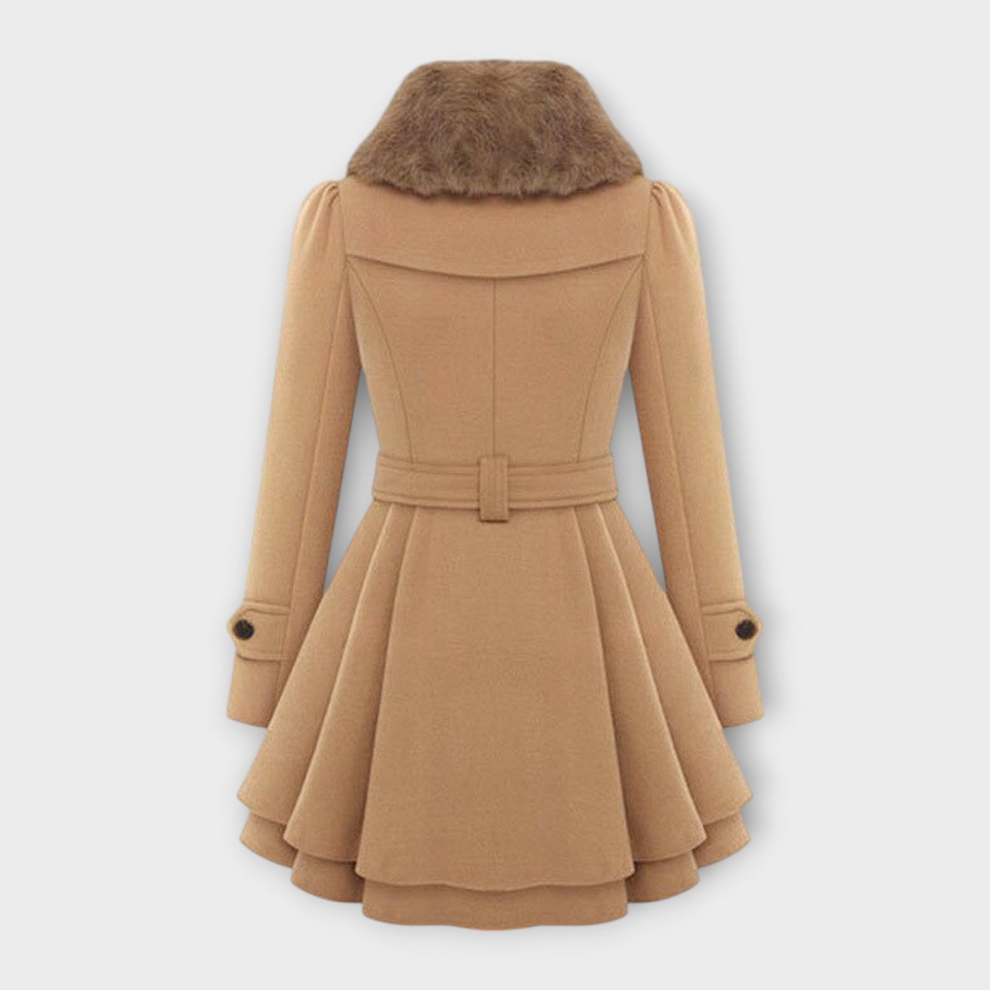 Emma - Manteau Élégant avec Col en Fourrure Synthétique