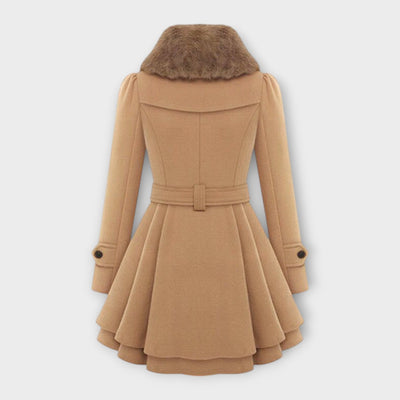 Emma - Manteau Élégant avec Col en Fourrure Synthétique