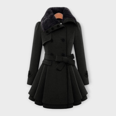 Emma - Manteau Élégant avec Col en Fourrure Synthétique