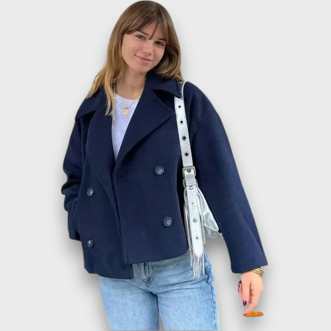 Pinalle – Manteau court avec col à revers