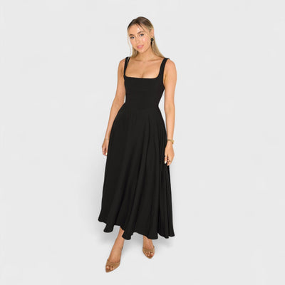 Amelia – Robe midi fluide intemporelle