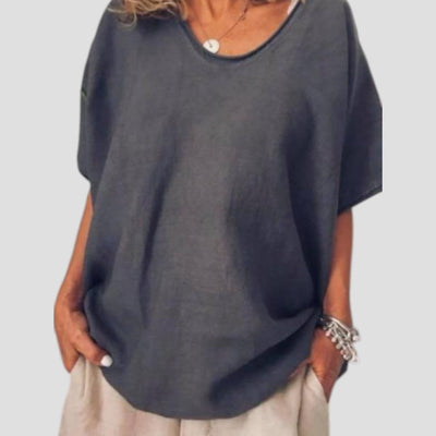 ANNA : BLOUSE CONFORTABLE ET AMPLE SUR LES RONDEURS