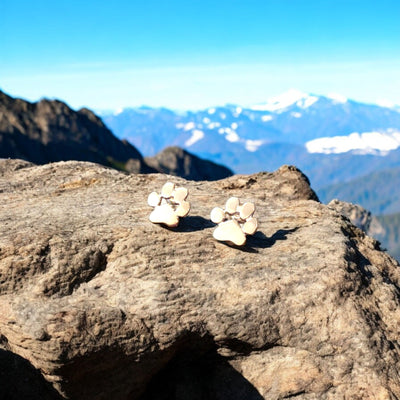 Boucles d'oreilles en forme de patte hypoallergéniques