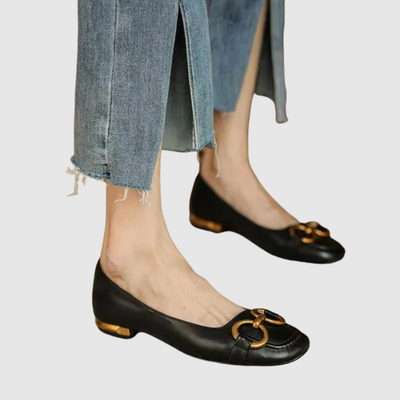 Marie™ | Ballerines de soirée en cuir