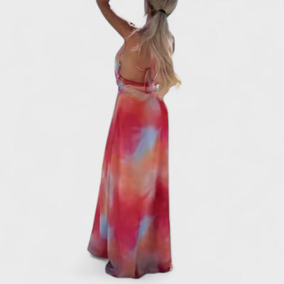 Riviera – Robe halter lumineuse pour l'été