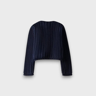 Moretta – Cardigan court en maille chunky