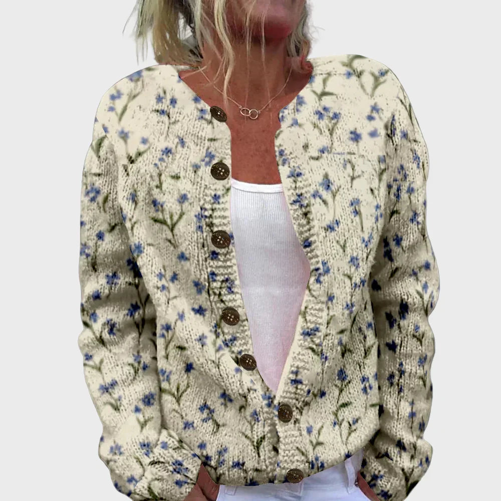 Gilettino Élégant en Maille avec Motif