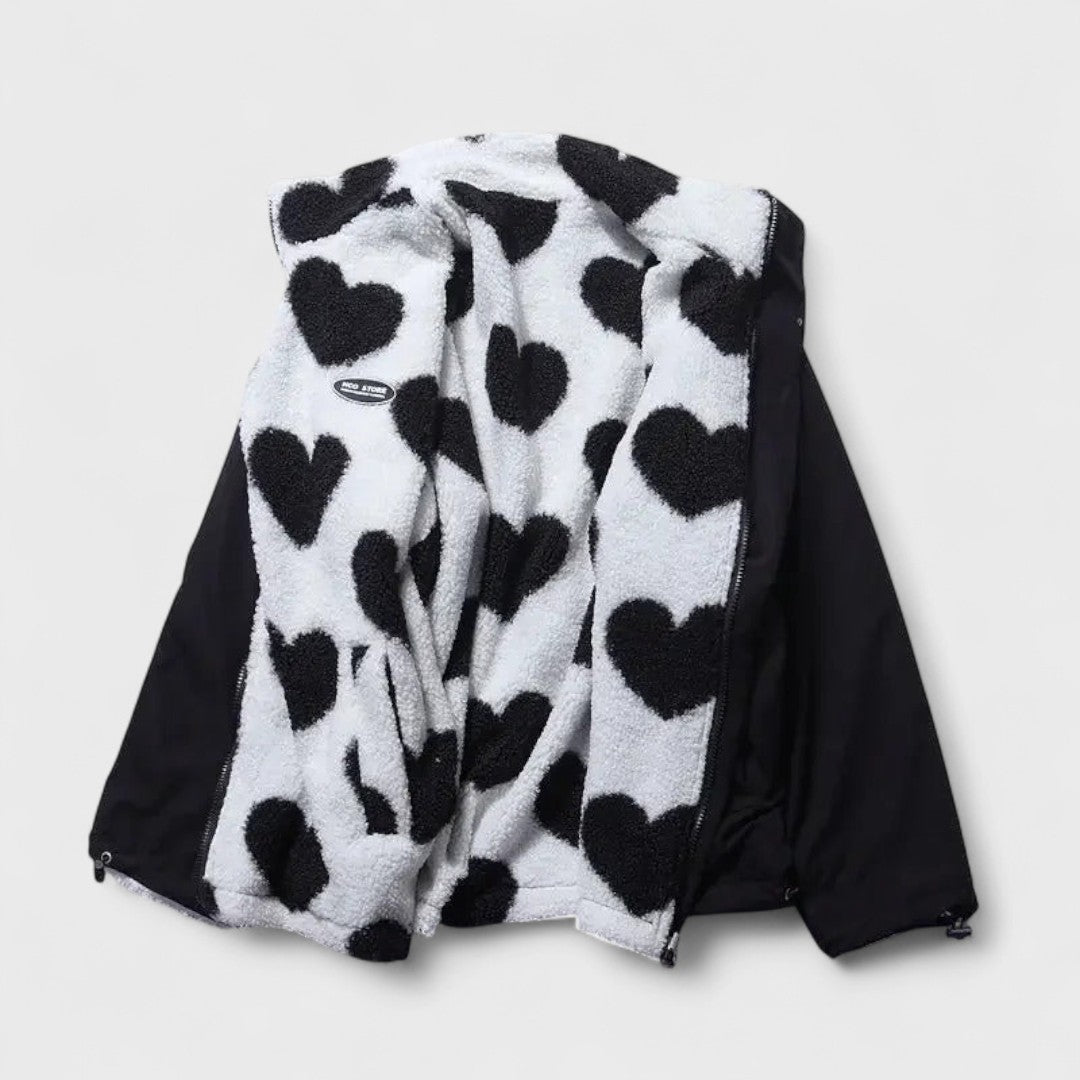 Katharina - Veste réversible en forme de cœur