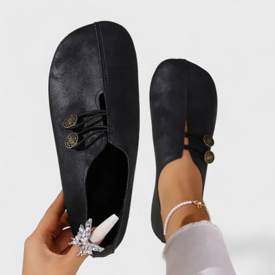 Lydia - Mocassins orthopédiques pour femmes en cuir suédé doux
