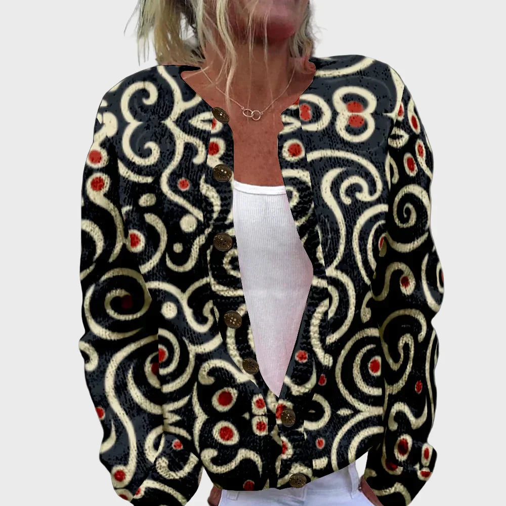 Pull à Manches Longues avec Motif