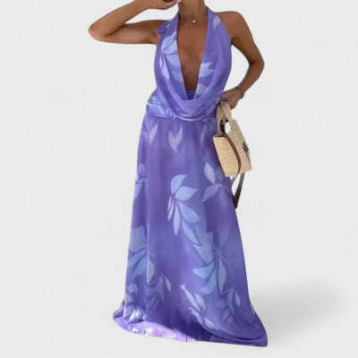 Riviera – Robe halter lumineuse pour l'été