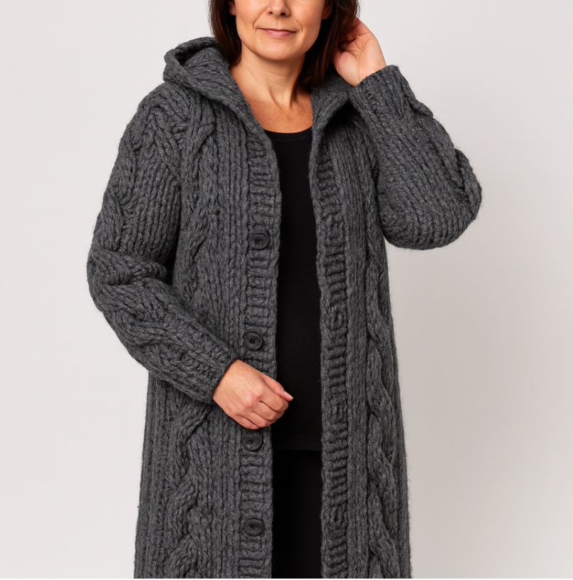 Karina - Manteau Élégant et Confortable avec Couverture du Ventre
