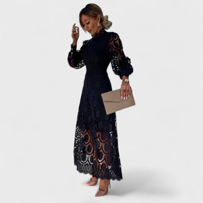 Élise - Robe en dentelle brillante et féminine