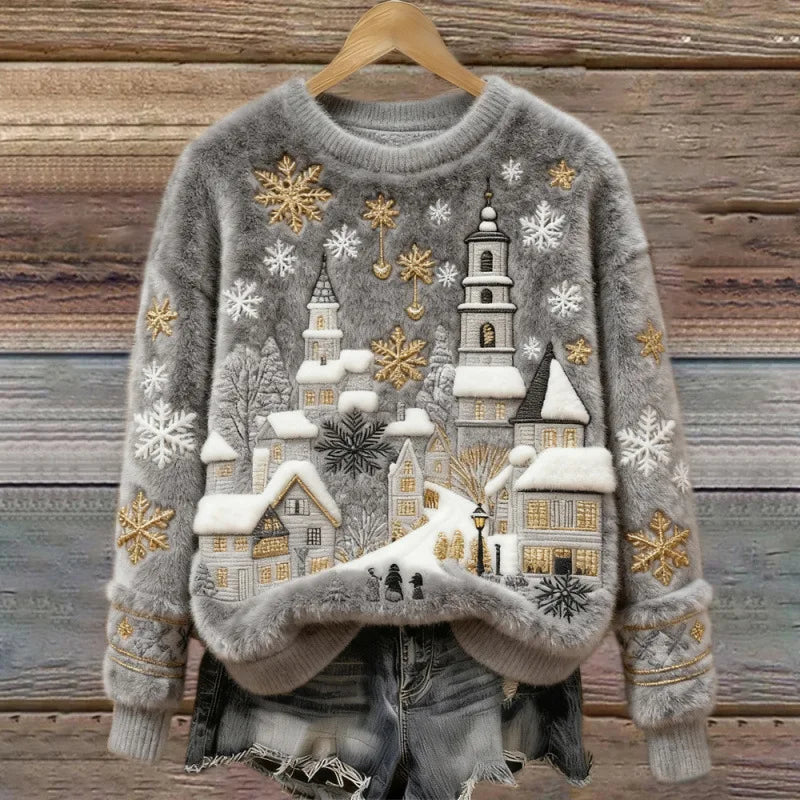 Pull Cosy Hiver Merveilleux – Village Enneigé