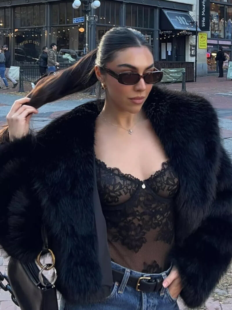 Manteau en Fourrure Synthétique Jenna