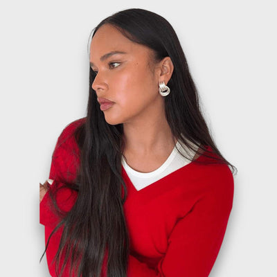 Nela – Boucles d'oreilles en filigrane en laiton doré