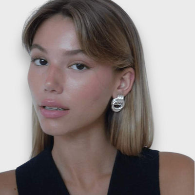 Nela – Boucles d'oreilles en filigrane en laiton doré